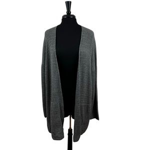 Eileen Fisher Woman Cardigan Size 1X Gray Knit Plus Size Organic Cotton NWT